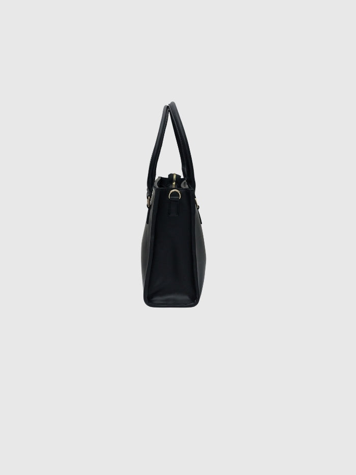 CLASSIC BLACK TOTE BAG - MEDIUM