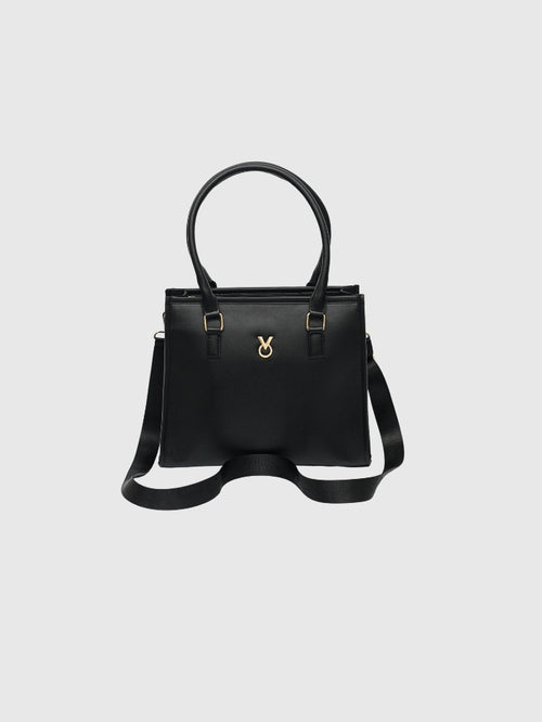 CLASSIC BLACK TOTE BAG - MEDIUM