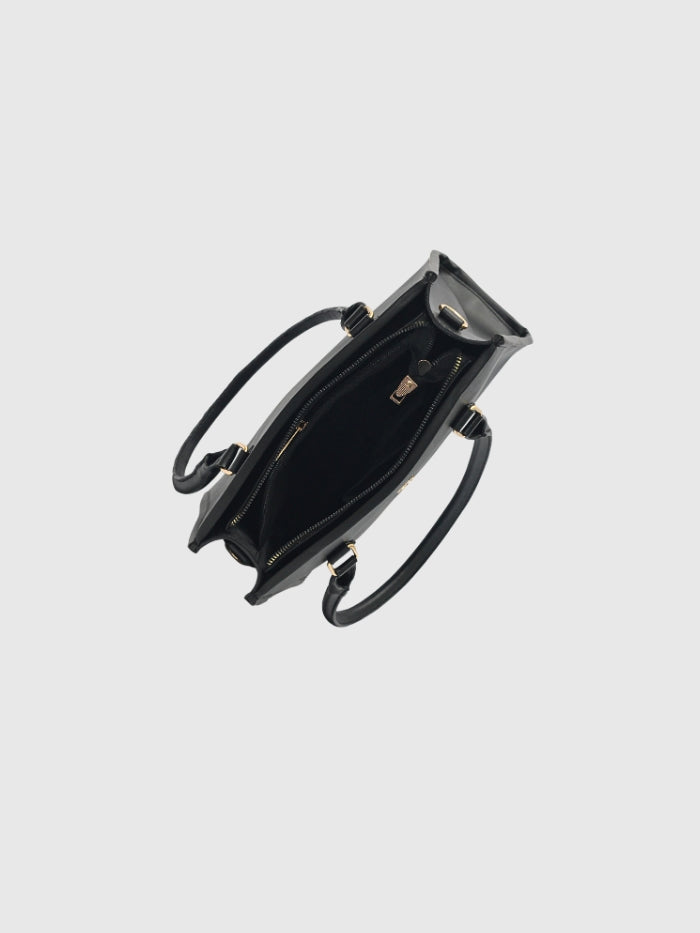 CLASSIC BLACK TOTE BAG - MEDIUM