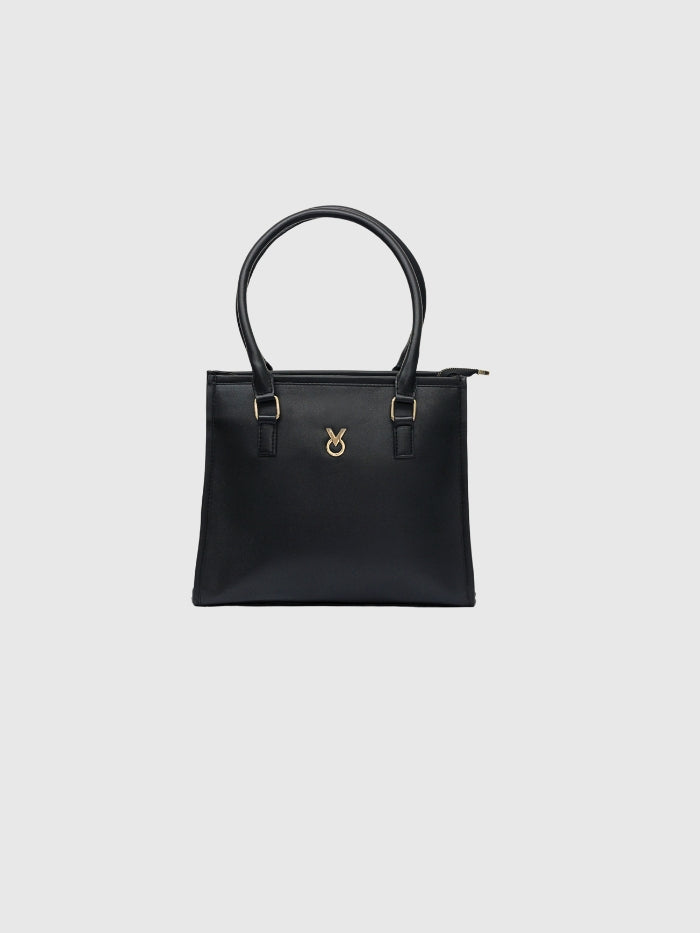 CLASSIC BLACK TOTE BAG - MEDIUM
