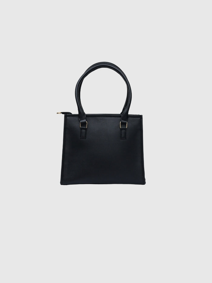 CLASSIC BLACK TOTE BAG - MEDIUM