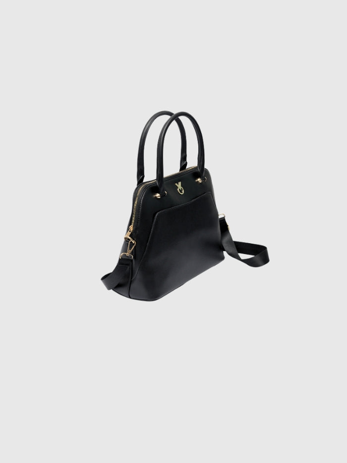 CLASSIC BLACK SATCHEL BAG