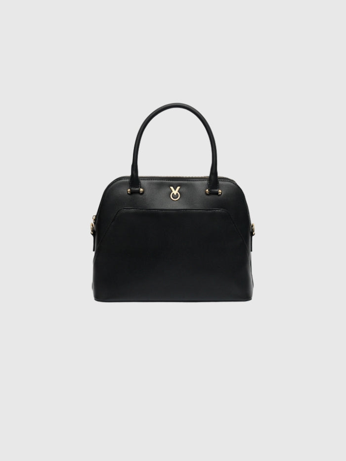 CLASSIC BLACK SATCHEL BAG