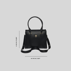 CLASSIC BLACK TOTE BAG - MEDIUM