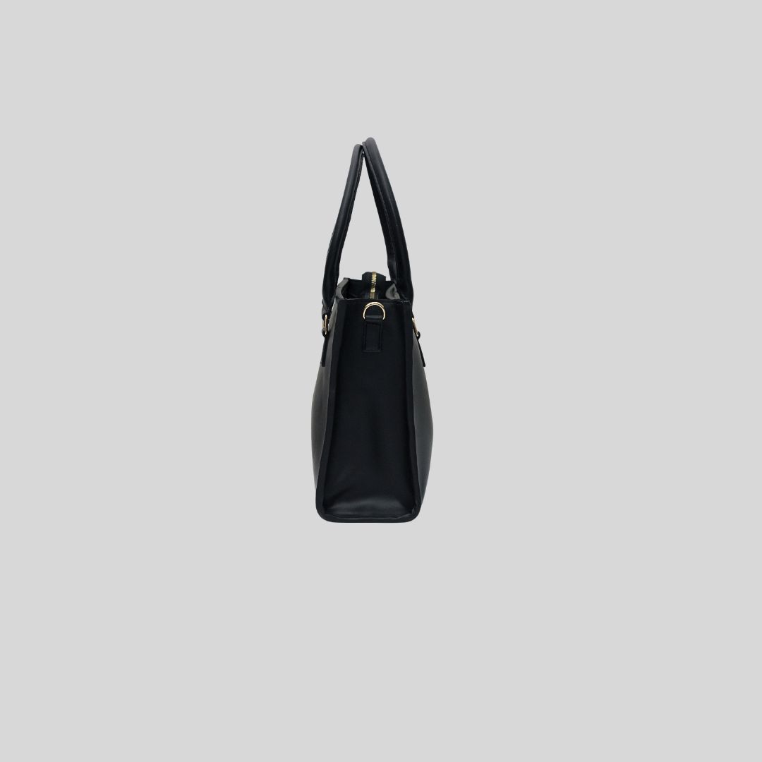 CLASSIC BLACK TOTE BAG - MEDIUM