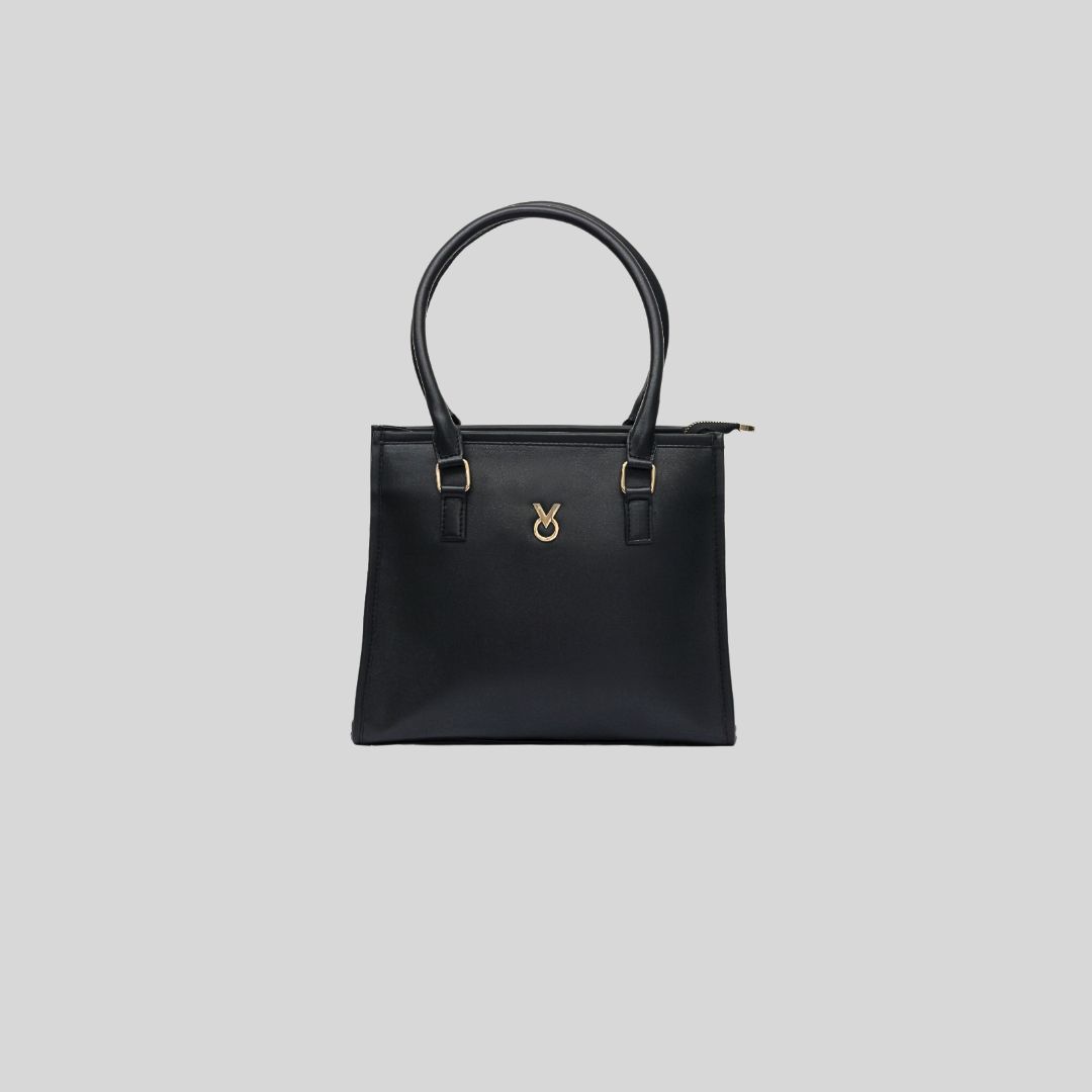 CLASSIC BLACK TOTE BAG - MEDIUM