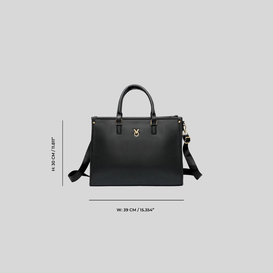 CLASSIC BLACK TOTE BAG