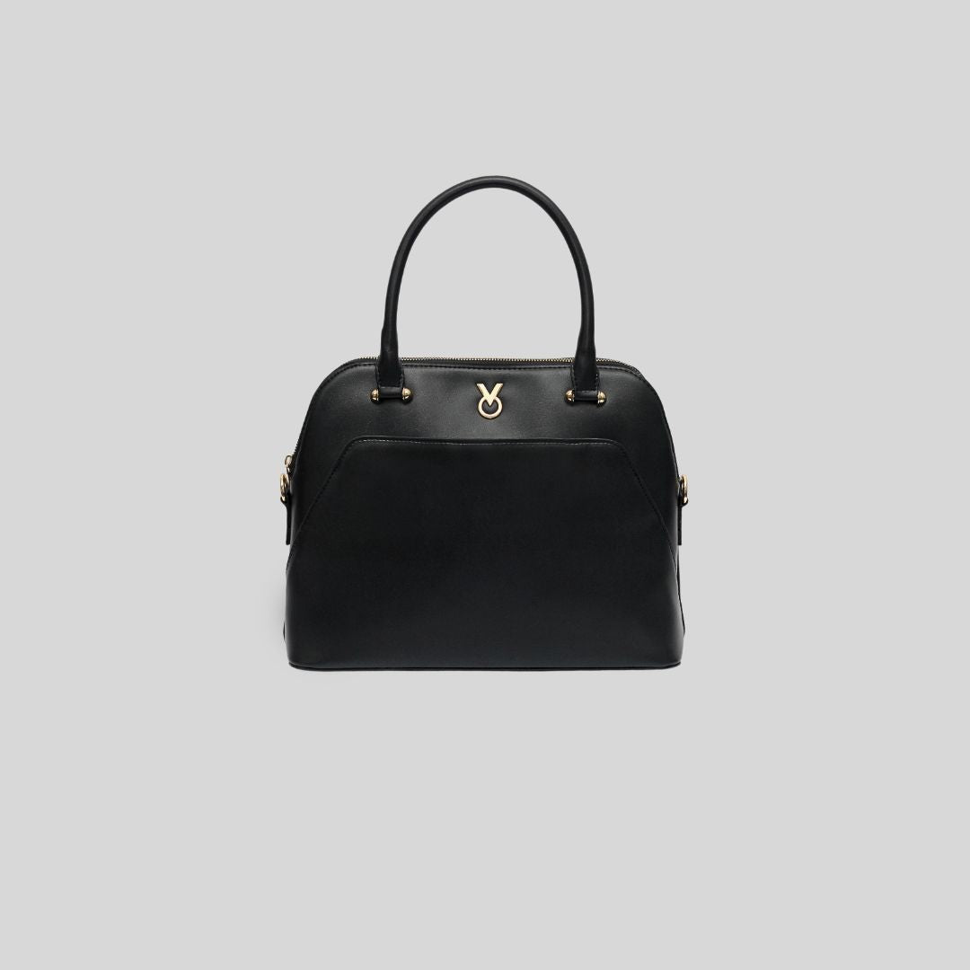 CLASSIC BLACK SATCHEL BAG