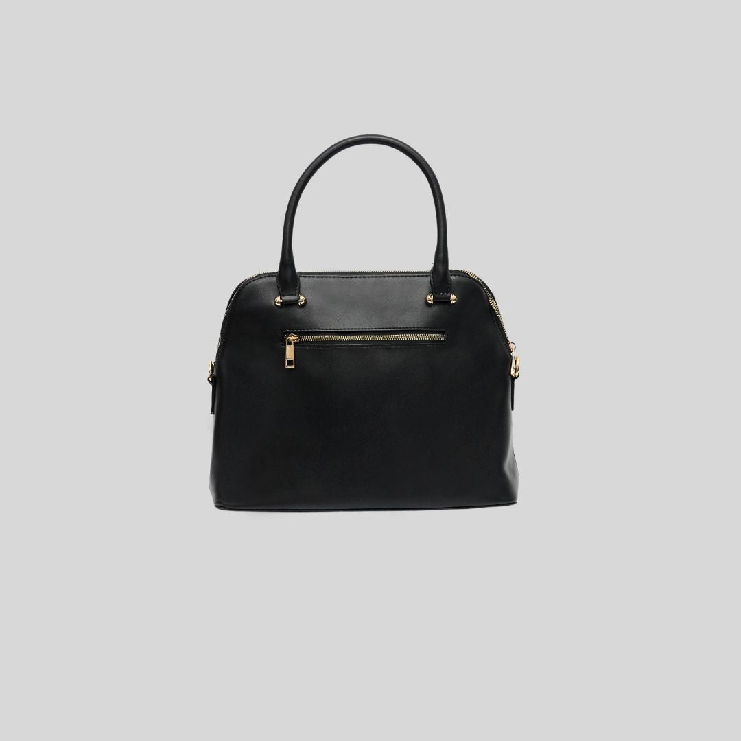 CLASSIC BLACK SATCHEL BAG