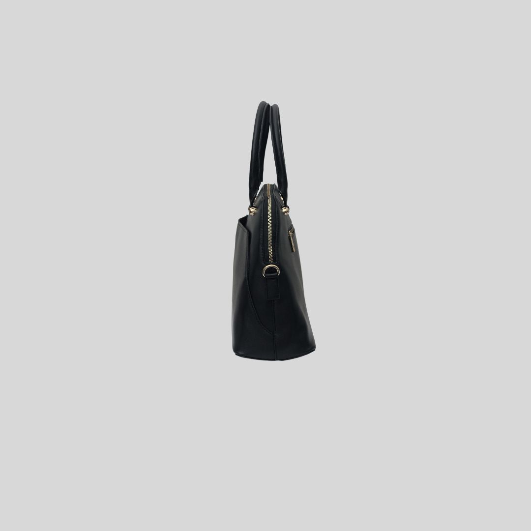 CLASSIC BLACK SATCHEL BAG